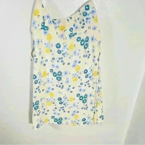 NWT Zara Linen Blend Floral Mini Dress Spaghetti Strap Beach Summer Pool Party - Picture 7 of 8